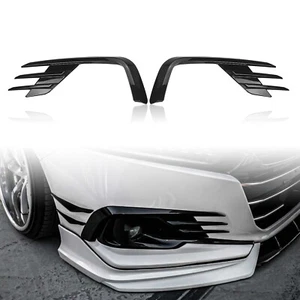 2pcs Front Fog Light Lamp Cover Trim For Honda Accord 2021-2022 YOFER Black - Bild 1 von 12