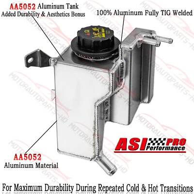 Tanque de desbordamiento de refrigerante de aluminio para 02-05 03 Ford Thunderbird/Lincoln LS 3,0 3,9 L Foto 1 de 4