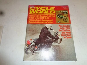 June 1974 Cycle World Mag KX250,CB550 - Picture 1 of 2