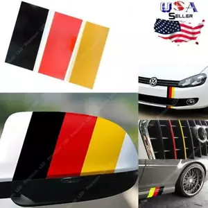 9.8" Germany Flag Style Vinyl Stripe Decal Car Exterior Interior Decor Sticker - Bild 1 von 10