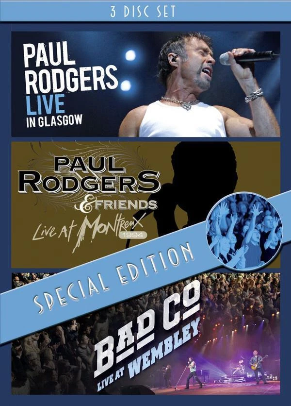 Paul Rodgers - Live In Glasgow / Montreux 1994 / Wembley 3DVD (New/Sealed) - Image 1 of 1