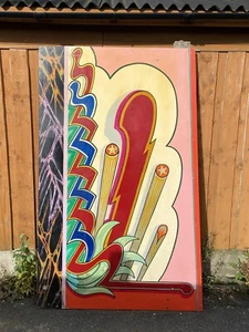 Arte de pared vintage pintado a mano panel recinto ferial vals recuerdos ref L2 10-11 - Imagen 1 de 23