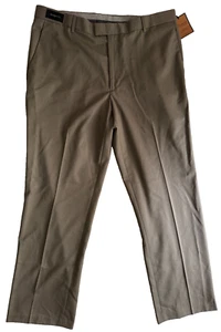 Men's Dockers Premium Wool Blend Dress Pants 38x32 Flat Front Taupe - Picture 1 of 13