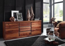 SYDNEY #107 Credenza in legno di sheesham - laccato / noble unique 187x46x77
