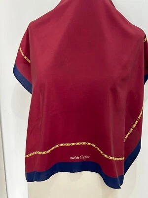 S15# Must de Cartier multicolore Silk Scarf 34 inch has stain - Image 1 of 4