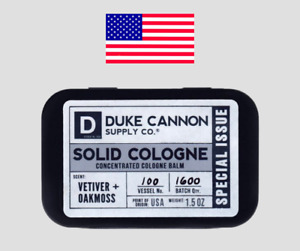Duke Cannon Vetiver & Oakmoss Solid Cologne Special Issue Made USA Sandalwood