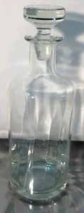 Large 11 inch - Artistic Clear Glass Decanter with Lid - 1.2Liter - Picture 1 of 4