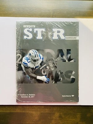Dallas Cowboys Game Day Program Vs Redskins November 30, 2017 - Image 1 of 4