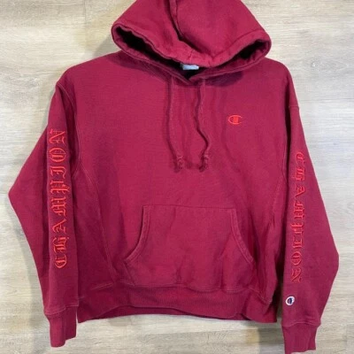 Sudadera con capucha Champion de colección para niños talla grande tejido inverso bordado Gorpcore deletrear Foto 1 de 4
