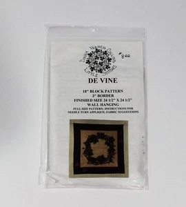De Vine Donna French Collins Little Stitches Block Pattern - Picture 1 of 2