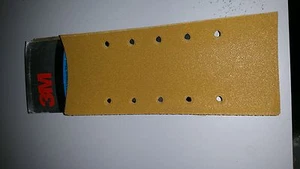 3M P60 Production Paper 255P Gold Abrasive Pack (5 Sheets) 10 hole 115 x 280mm - Picture 1 of 2