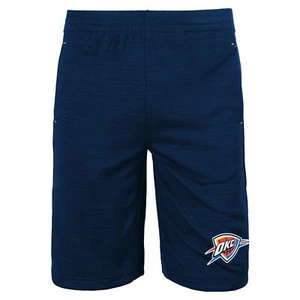 Outerstuff Oklahoma City Thunder NBA Boys Youth (8-20) Free Throw Shorts, Blue - Picture 1 of 7