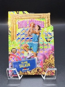 2025 Topps Finest Baloncesto Tidjane Salaun RC Show Stoppers Refractor Troquelado - Imagen 1 de 2