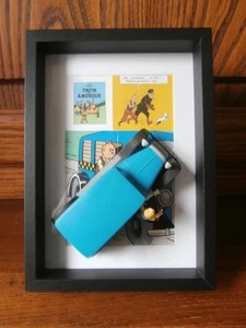 CADRE VOITURE LE TAXI CHECKER TINTIN EN AMERIQUE - Bild 1 von 7