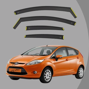 Wind Deflectors for Ford Fiesta MK7 2008-2017 5-Door Hatchback 4pcs Set/Visors - Picture 1 of 15