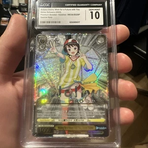 Weiss Hololive Premium Booster Deseando un... Oozora Subaru (SP) CGC 10 Pop 1🔥 - Imagen 1 de 10
