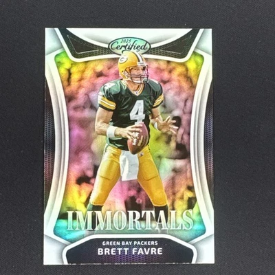 2025 Panini Certified Immortals SP #IM-BFE Brett Favre Green Bay Packers HOF - Image 1 of 2