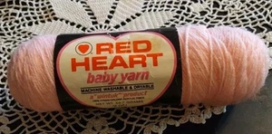Red Heart Vintage Baby Yarn Orlon Acrylic Wintuk 3 Ply 722 Lt. Pink 2 Oz NOS - Picture 1 of 2