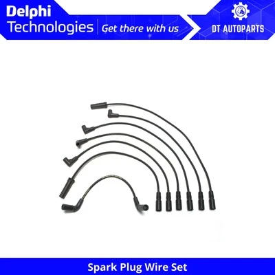 For 1998-2004 GMC Sonoma Spark Plug Wire Set Delphi 1999 2000 2001 2002 2003 - Image 1 of 4