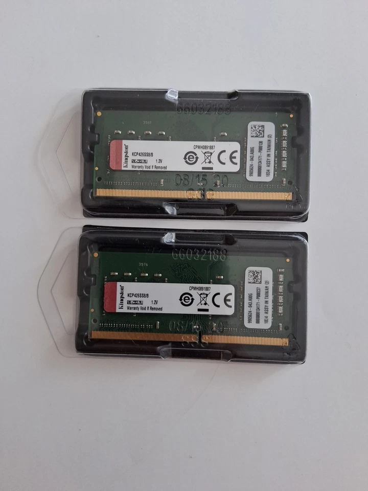 Memoria RAM para computadora portátil Kingston (2x) 8 GB PC4-2666 PC4-21300 1,2 V CL19 rango único Foto 1 de 1