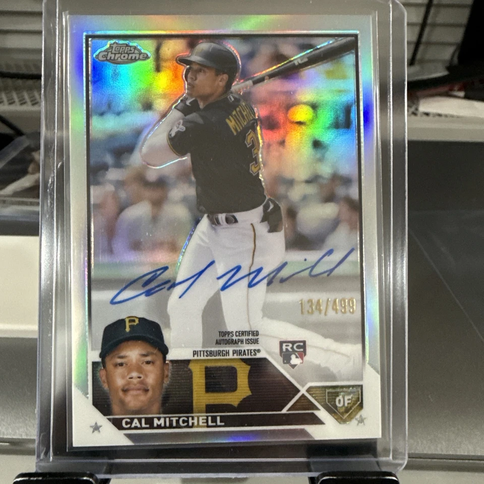 Cal Mitchell Auto RC 2023 Topps Chrome Rookie Autographs Refractor #RA-CM /499 - Image 1 of 2