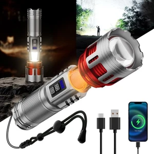 LED Rechargeable Flashlight 20000.00lm High Lumens with Ambient Lamp,Super Br... - Picture 1 of 8