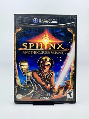 Sphinx and the Cursed Mummy (Nintendo GameCube) [Disc And Box] Tested Working - Image 1 of 4