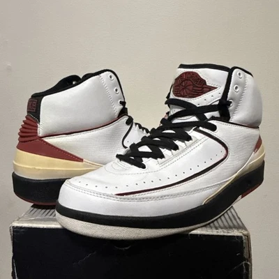 Air Jordan 2 Retro BLANCO VARSITY ROJO/NEGRO CHICAGO 2004 Nike 308308-161 Talla 9.5 Foto 1 de 4