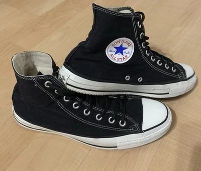 vintage 90s converse all stars high top black sneakers Made in USA Sz 10.5 Men’s - Image 1 of 4