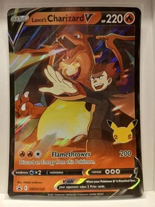 * LANCE'S CHARIZARD * JUMBO * OVERSIZED * CELEBRATIONS * NM * POKEMON * - Picture 1 of 1