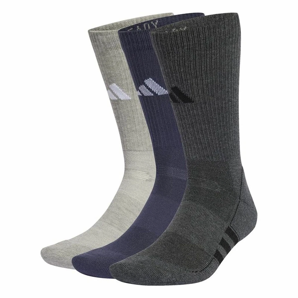 Calcetines Adidas Performance Cushioned Crew Gris 3 Unidades - Imagen 1 de 1