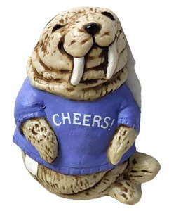Hallmark MAGNET Vintage SHIRT TALES Walrus Cheers 1980s Fridge - Picture 1 of 4