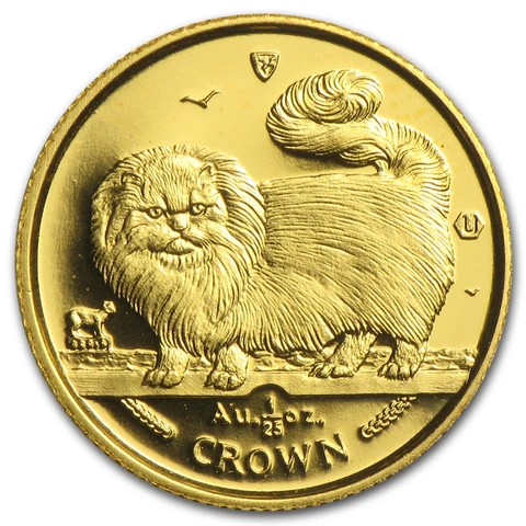 Isle of Man 1/25 oz Gold Cat BU/Proof (Random) - SKU #12095 Cover
