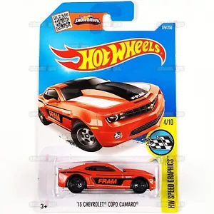 Hot Wheels 13 CHEVROLET COPO CAMARO #179 orange FRAM - HW Speed Graphics - DHR75 - Bild 1 von 2