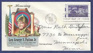 1953 FDC General George S. Patton issue #1026 Fluegel cachet - Picture 1 of 2