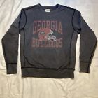 Georgia Bulldogs Womens Size Small Tailgate Black Grey Sweatshirt 100% Cotton 