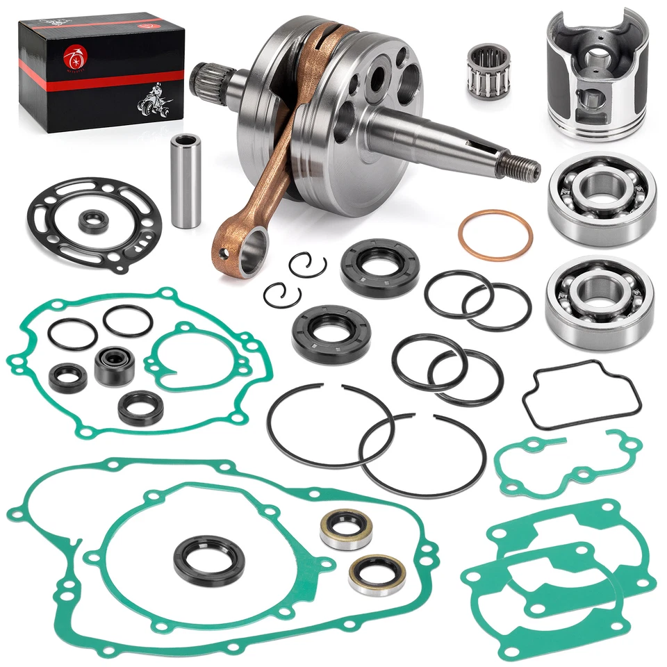 КОМПЛЕКТ ДЛЯ ВОССТАНОВЛЕНИЯ ДВИГАТЕЛЯ ПРОКЛАДКИ ПОРШНЯ КОЛЕНЧАТОГО ВАЛА уплотнение для KAWASAKI KX 100 2001-2005 - Изображение 1 из 4