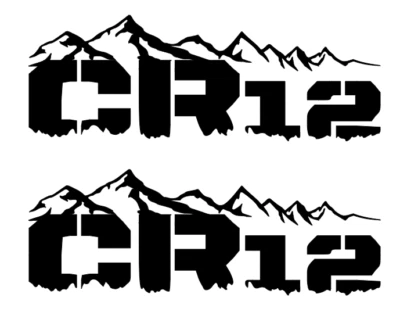 CR12 Associated  DIE-CUT  Decal  Sticker   (  2 PCS )  Offroad  RC Truck NEW - Image 1 of 2