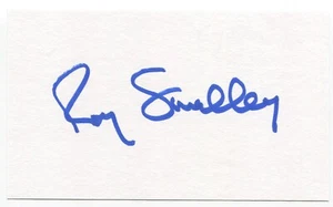 Roy Smalley Signed 3x5 Index Card Autographed MLB Baseball Chicago Cubs - Picture 1 of 2