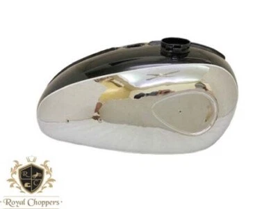 Ajuste para BSA A65L Thunderbolt 4 galones negro pintado cromo tanque de gasolina 1968-70 Foto 1 de 4