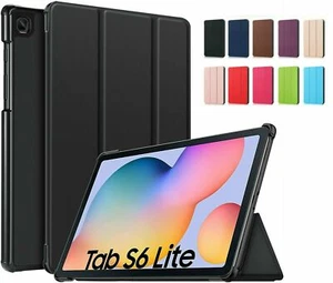 For Samsung Galaxy Tab S6 Lite Case Premium Smart Book Stand Cover P610 /P615  - Picture 1 of 28