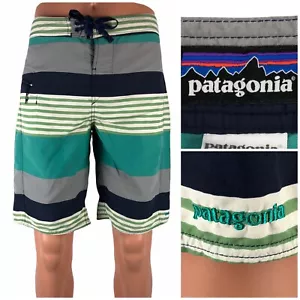 Patagonia Herren Stretch Wavefarer gestreift Board Badeshorts Badehose Gr. 30 Nylon - Bild 1 von 12