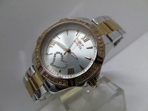 INVICTA ANGEL LADY QUARTZ WATCH **USED/GOOD** COMPLETE SET ** 34mm - Picture 1 of 18