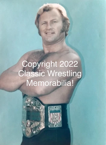 “NICK BOCKWINKEL Posed with AWA Belt” - Borderless 8” x 10” COLOR Print! - RARE! Cover
