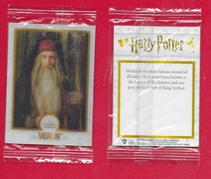 Harry Potter Wizarding World , Chocolate Frog Card "MERLIN"