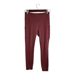 Lululemon Pant Women 6 Red Invigorate 25” Tight Athleisure Sportswear LW5CQFS  - Picture 1 of 8