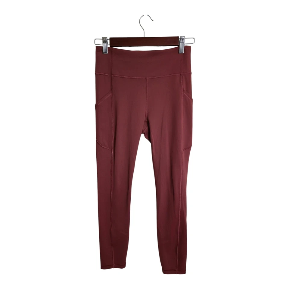 Lululemon Pant Women 6 Red Invigorate 25” Tight Athleisure Sportswear LW5CQFS  - Image 1 of 4