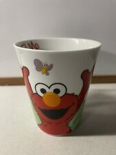 Elmo Sesame Street Sesame Workshop Coffee Mug Tea Cup 2007 11cm Tall White Red