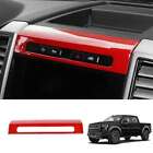 Gloss Red Mergency Light Switch Control Trim Fit For Ford F150 F-150 2015-2020