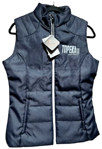 Ladies Topeka Made Mars Wrigley North End Warm Logik Navy Workwear Vest size S - Picture 1 of 12